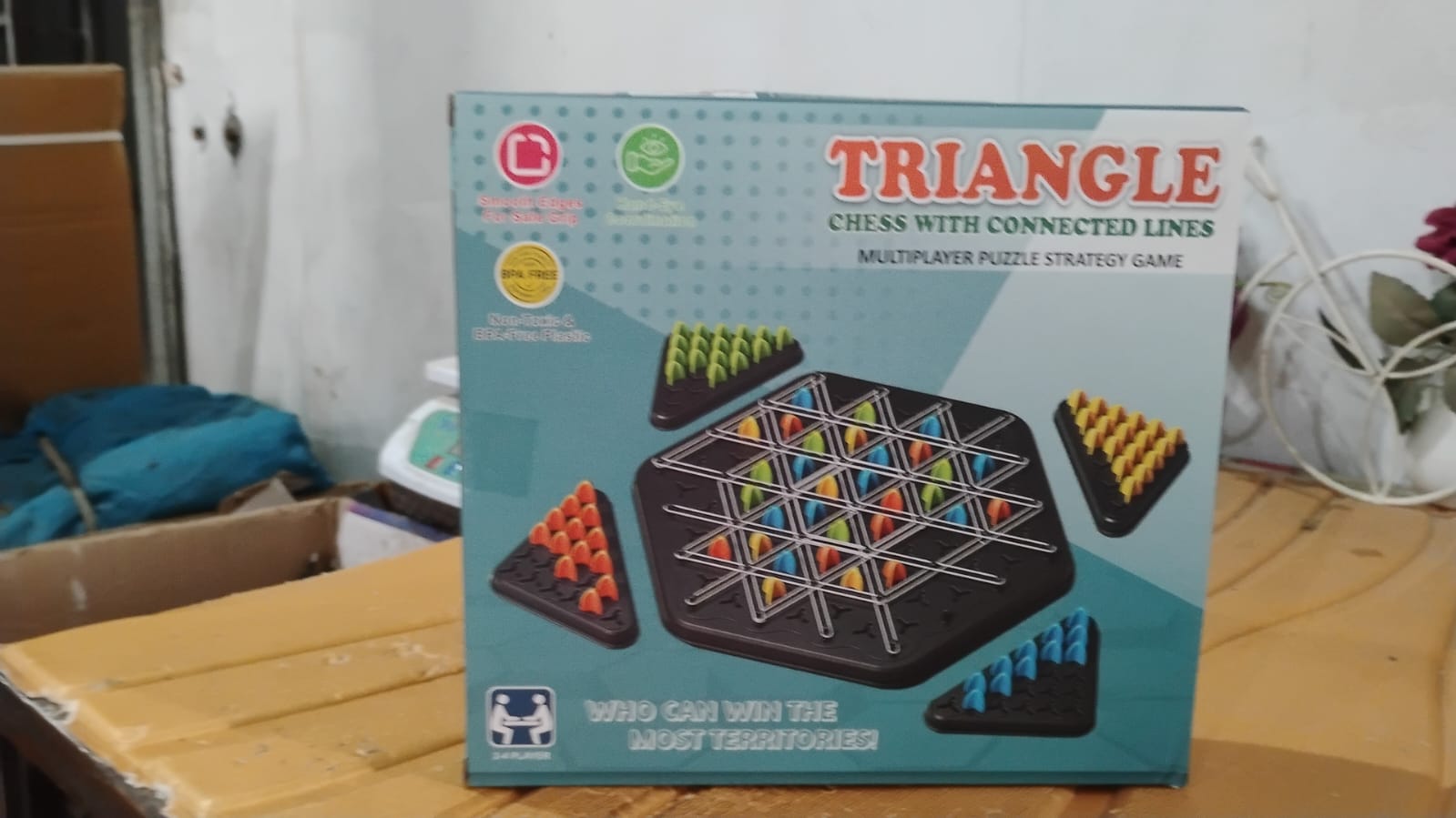 Strategic Triangle Color Matching Puzzle Board Game for Kids & Family Strategic Triangle Color Matching Puzzle Board Game for Kids & Family
